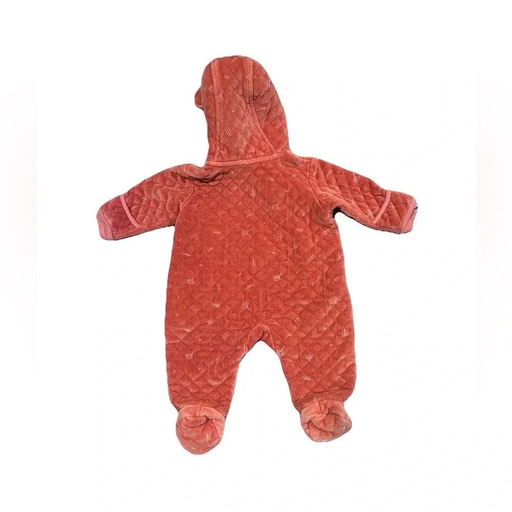 Nordstrom Baby Print Bunting Pink Desert Rose Dottie 6 Months